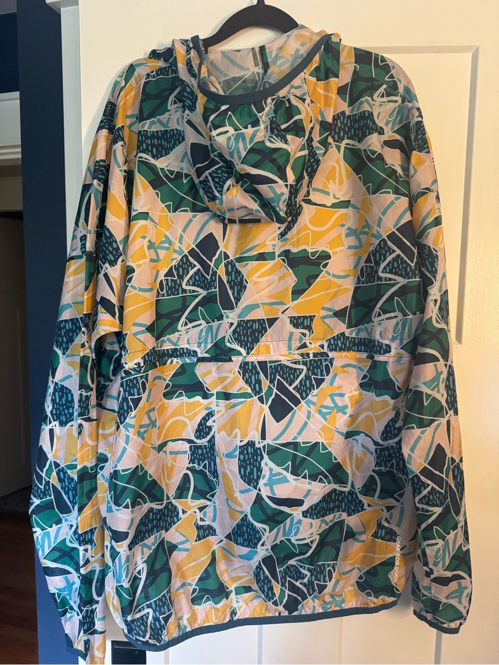 Cotopaxi Teca Half-Zip Windbreaker Jacket Abstract Print Men’s L Like New - Picture 6 of 8